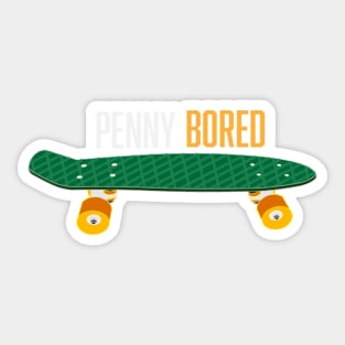 Green PennyBored Sticker